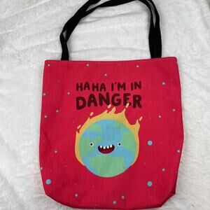 Target Red Earth on Fire Shoulder Bag Haha I'm In Danger